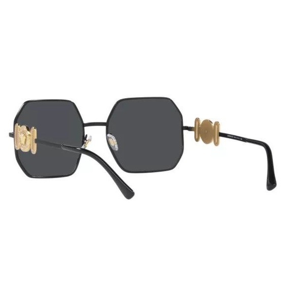 NEW VERSACE BLACK SUNGLASSES - Picture 4 of 6